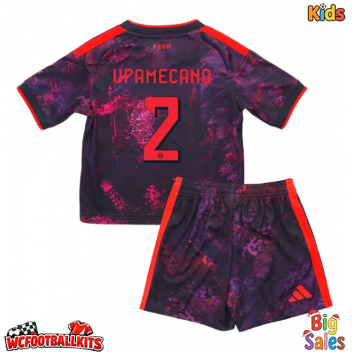 Bayern Munich Dayot Upamecano #2 Replica Third Stadium Kit for Kids 2026-27 Short Sleeve (+ pants)